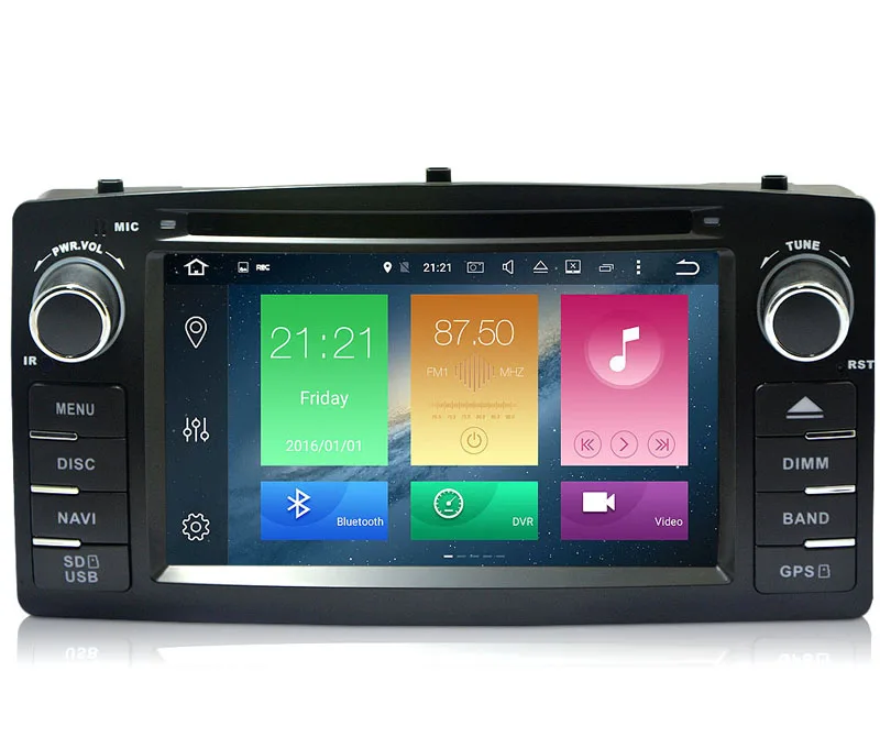 Top Qcta core Android 9.0 Car DVD GPS Player For Toyota Corolla E120 BYD F3 Multimedia WIFI 4GB+64GB DVR USB Radio Navi BT DAB+ MAP 13