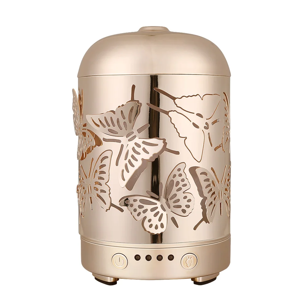 

COOSA Metal Ultrasonic Air Humidifier Aromatherapy Essential Oil difusor de aroma Portable Mist Maker 7 LED Changeable lights