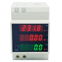 Digital Multifuction Meter AC 80-300V 0-100.0A Din Rail LED Energy Voltage Volt Current Meter Voltmeter Ammeter D52-2047 39%off