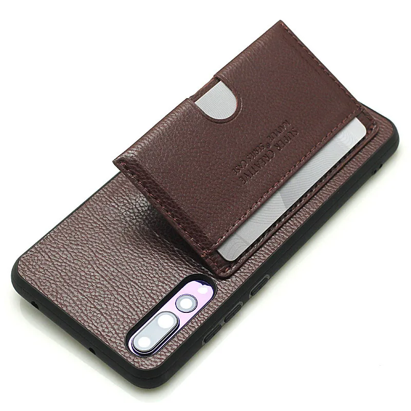 

Luxury High Quality Wallet With Card Slot Flip Cover Leather Back Cover Case For Huawei P20 /P20 Pro /P20 Lite ( Nova 3E )