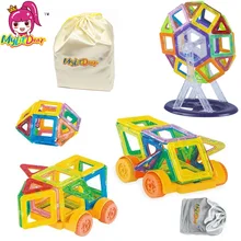 Мини 158 шт. магнитные блоки игрушки Сборная модель магнитные строительные блоки дизайнерские детские рождественские игрушки для детская подарочная сумка