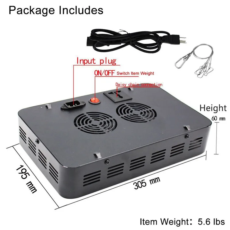 600W LED plants lamp (5)
