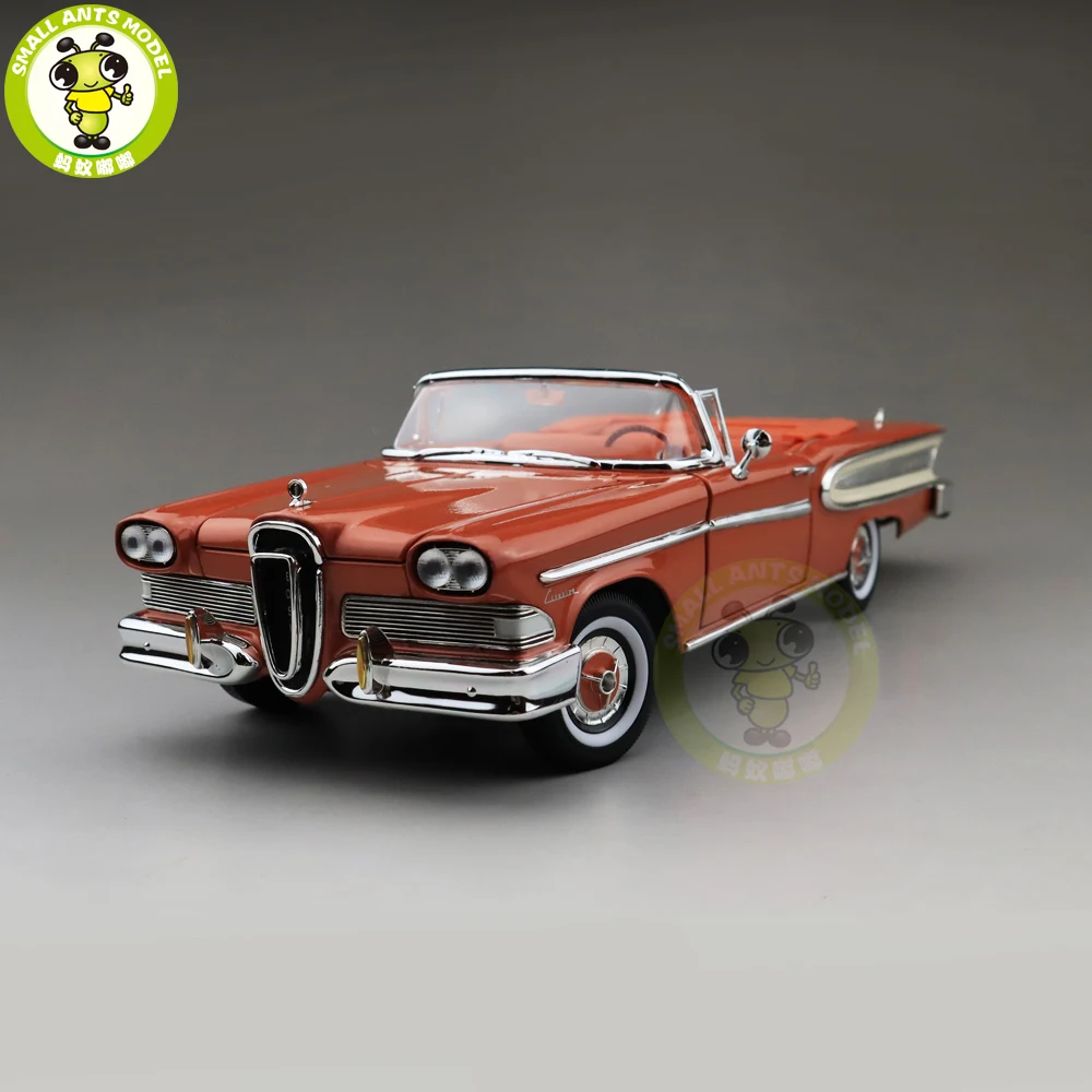 1/18 1958 Ford EDSEL цитирование дорога Подпись литая модель автомобиля игрушки для мальчиков и девочек подарок