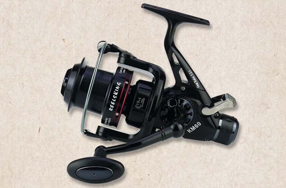 

YINGTOUMAN 2Pcs/Lot Black 5.2:2 50/60 Types Double-loading Metal Head Front and Rear Brake Reel for Carp Sea Fishing