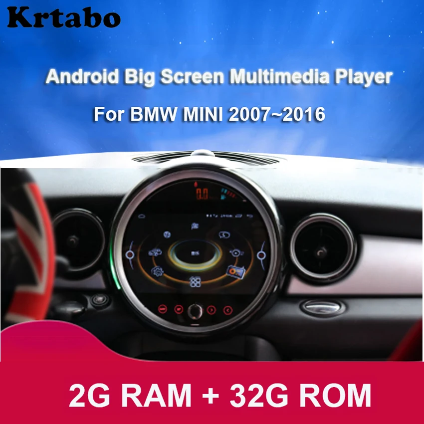 Top Car radio Android multimedia player For BMW Mini Cooper 2007~2016 Car touch screen GPS Navigation Support Carplay Bluetooth 1