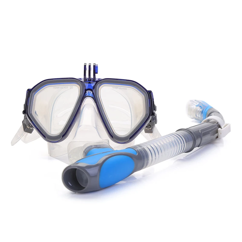 THENICE Dry Top Snorkel Set Diving Goggles Snorkeling Mask Impact