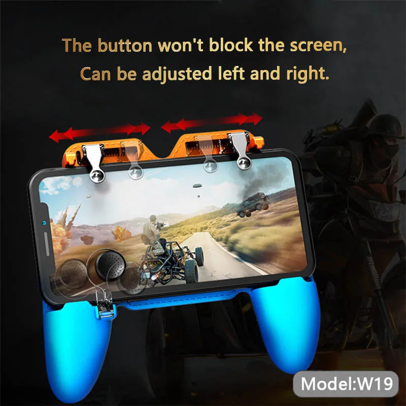  PBUG Mobile game gamepad controller handle fire button L1R1 shooter gaming phone trigger for iphone