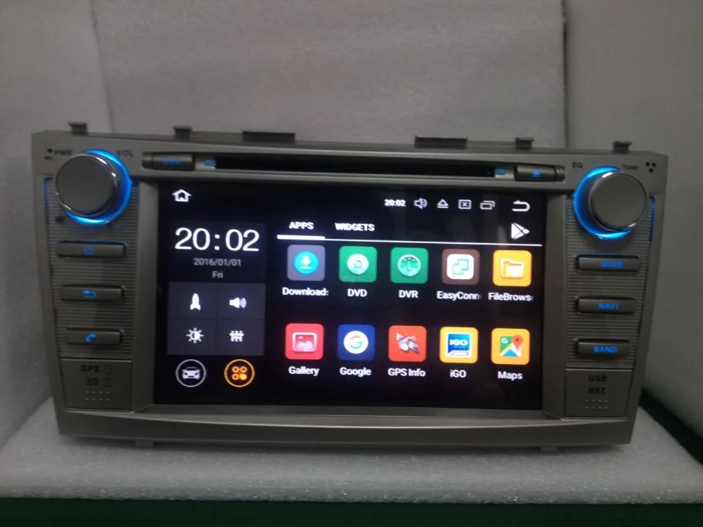 Top 2 Din Quad Core 8" Android 8.1 Car DVD GPS Navigation For Toyota Camry 2007 2008 2009 2010 Head Unit Car Stereo radio DAB DVR BT 3