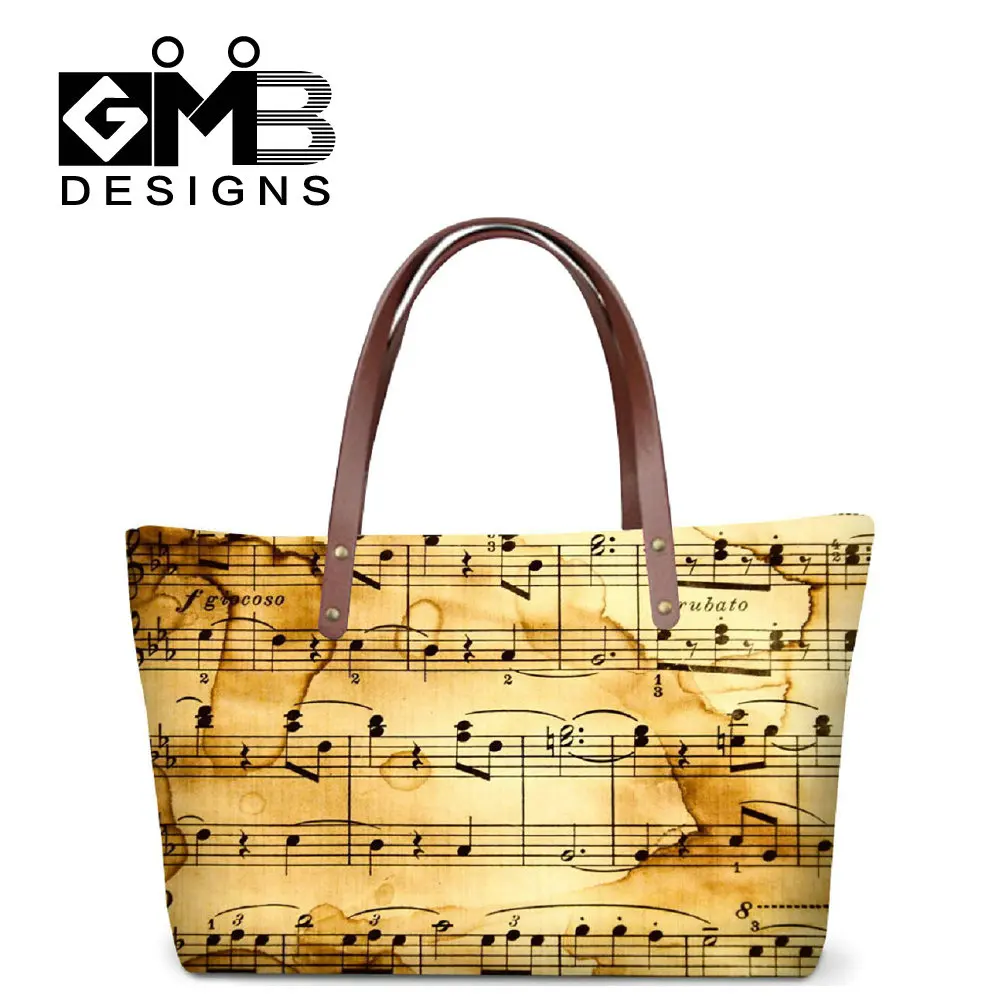 

Dispalang 2017 newly design 3D musical note pattern women's hand bags ladies shopping shoulder totes bag purse handbag wholesale