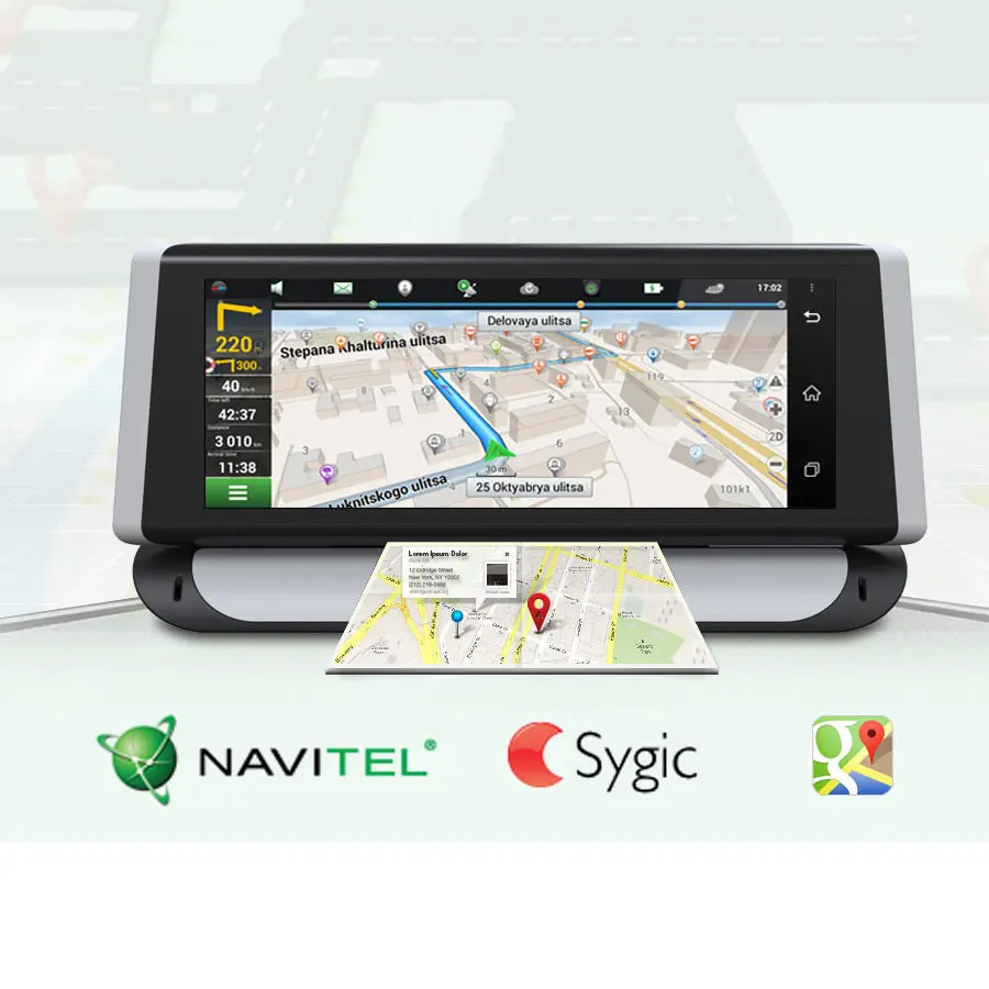 Olysine 4G Автомобильный видеорегистратор GPS Android 5 0 ADAS 7 дюймов Автомобильная камера