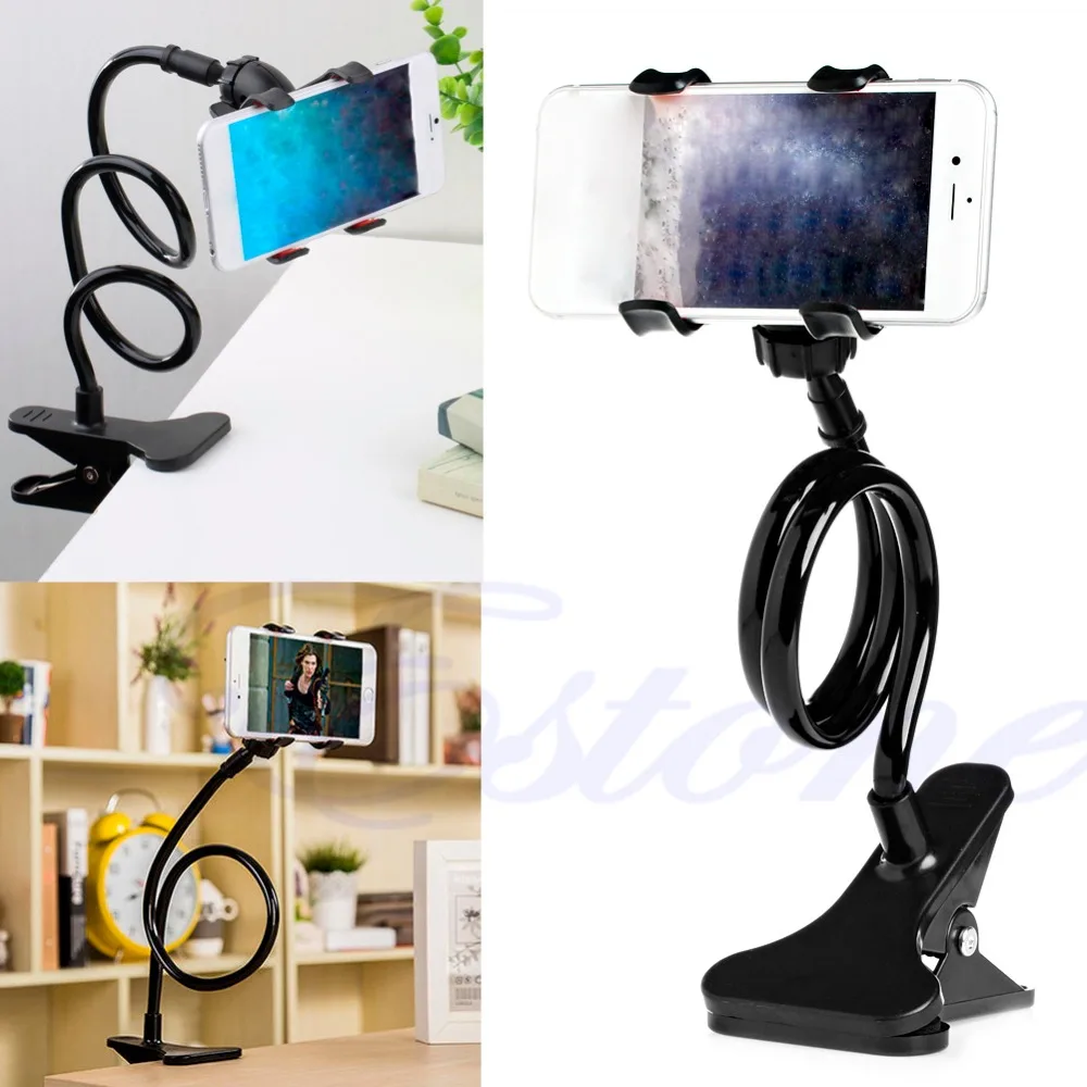 1pcs Universal Lazy Bed Desktop Mount Car Phone Holder For Cell Phone Long Arm car phone holder
