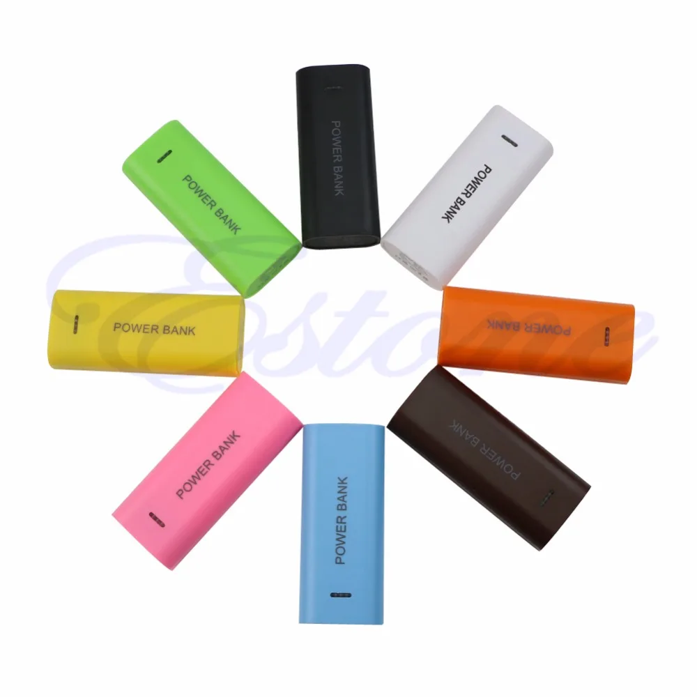 

OOTDTY Hot 18650 External Battery USB Charger Case Cover For Power Bank 5600mAh