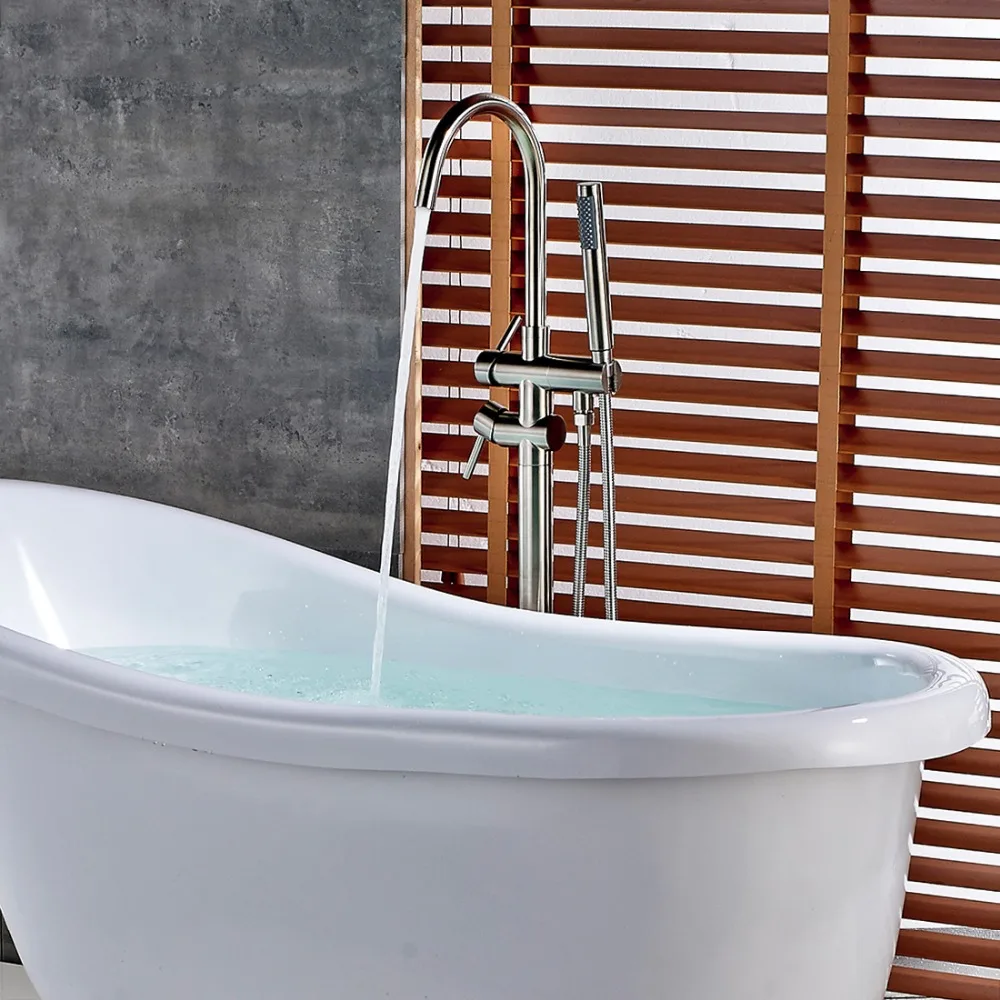 Смеситель для душа с матовым никелевым покрытием|freestanding bathtub faucet|shower faucetsbathtub faucets
