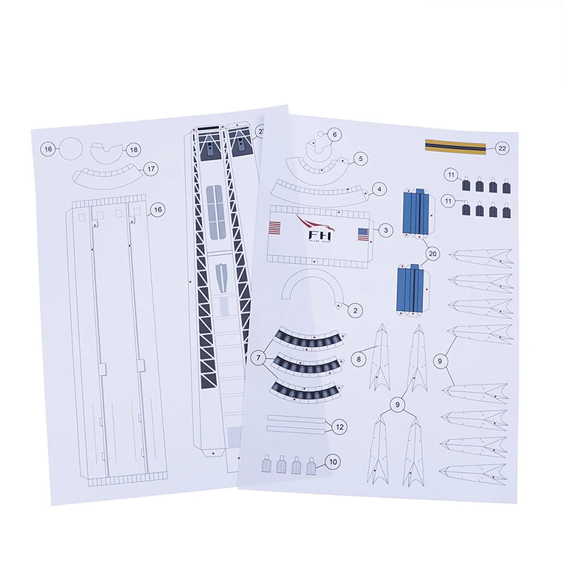 1: 160 масштаб 42 см SpaceX Сокол сверхмощная ракета 3D бумажная модель головоломка студенческий ручной класс DIY космическая бумажная модель игрушка оригами
