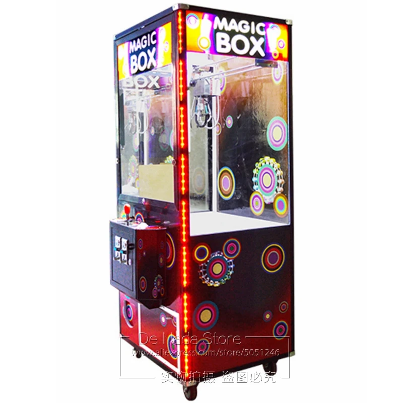 

Magic Box Arcade Game Machine Coin Operated Catch Gift Prize Toys Cranes Claw Machine For Shopping Malls