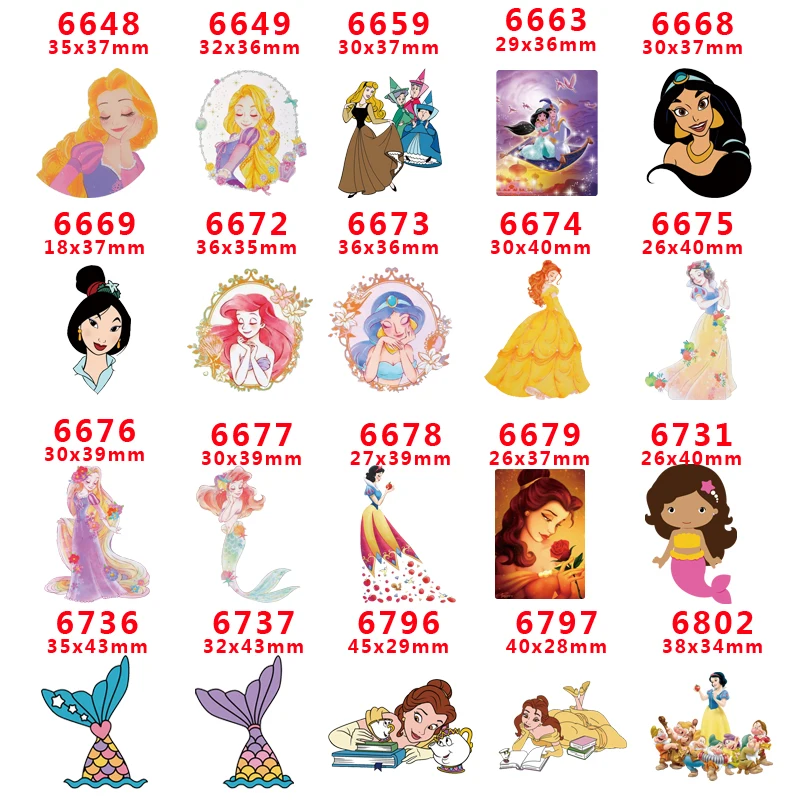 

DIY Craft Supplies cartoon character flat back planar resins 30 pieces. PR-6648-6802