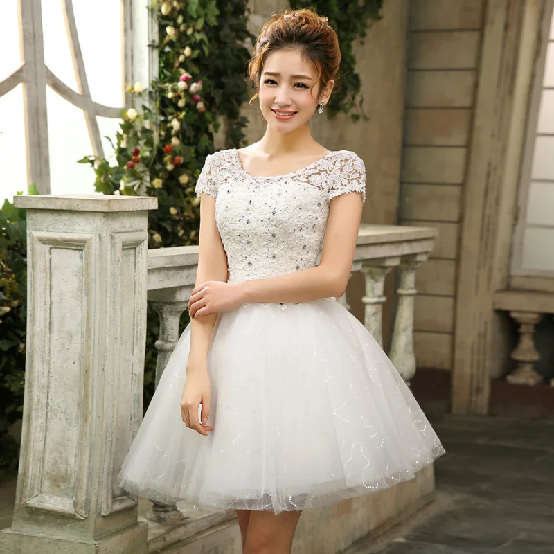 vestido branco curto formatura