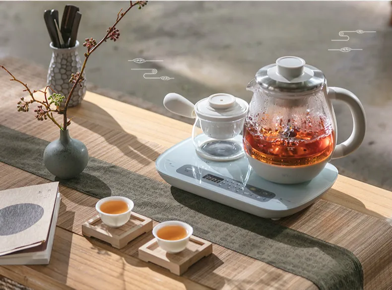 220 В 600 Вт 0.8L автоматический паровой спрей чайник электрический чайник чайный сервиз Керамика фильтр высокого боросиликатное стекло изоляции