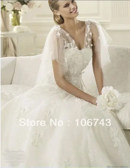 

free shipping new style hot sale Sexy wedding dress sweet princess Custom size hige quality embroidery white/ivory bridal gown
