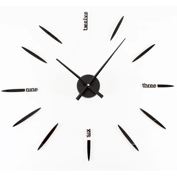 

DIY Wall Clock Saat Reloj Digital-watch Relogio de Parede Wall Clocks Oversized living room wall stickers clocks Duvar Saati