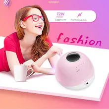 УФ светодиодный светильник для Сушилка для ногтей лампа для маникюра 72 Вт жидкокристаллический смарт-дисплей для всех гель лак для ногтей инструменты для дизайна ногтей