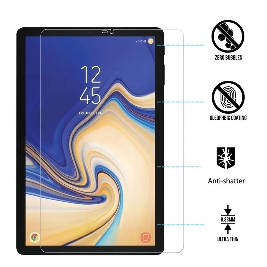 2 шт закаленное стекло для samsung Tab S4 10,5 дюймов T830 T835 T837 Защитная пленка для экрана для samsung Galaxy Tab S4 10,"+ ручка