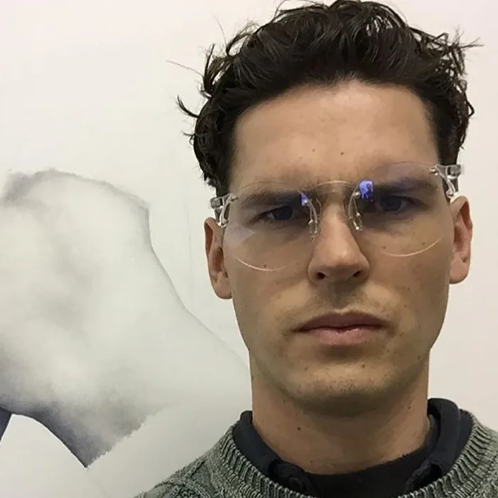 clear round glasses mens