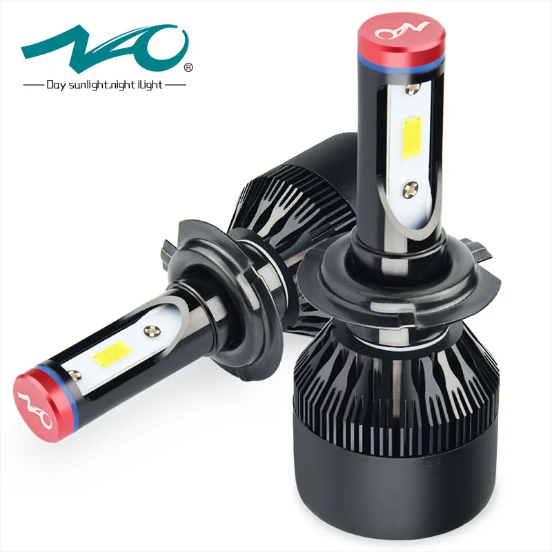 

NAO H7 led Headlights Automobiles LED H7 lamp All in one design Car Lights Bulb 72W 8000LM White 6000K 12V 24V K1