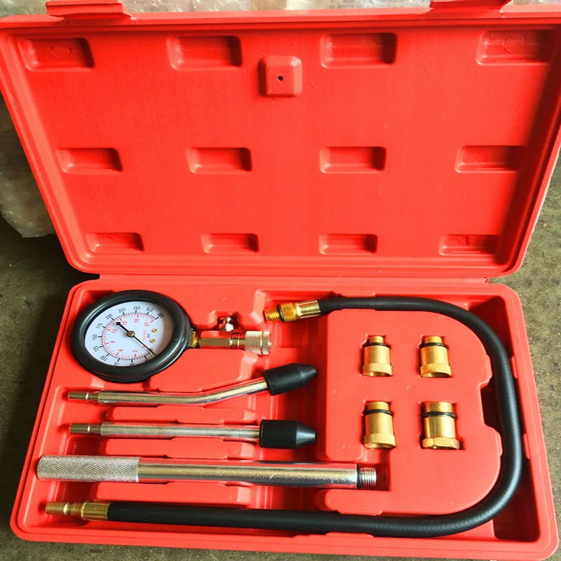 

G1 New Pressure Gauge Tester Kit Motor Auto Petrol Gas Engine Cylinder Compression Gauge Tester Tool Diagnostic Tool