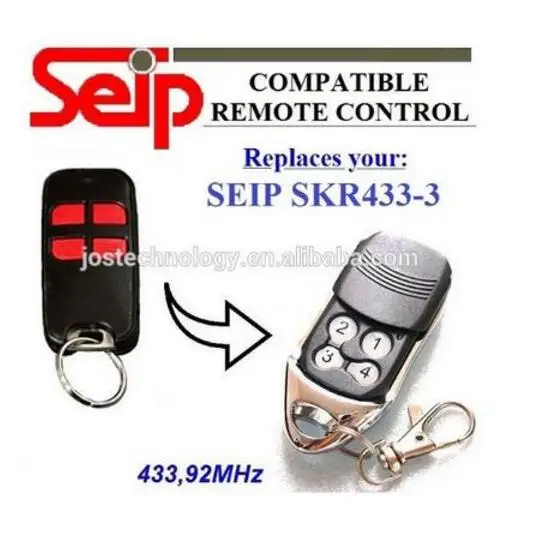 2018 SEIP SKR433-3 запасной пульт дистанционного управления для гаражной двери с