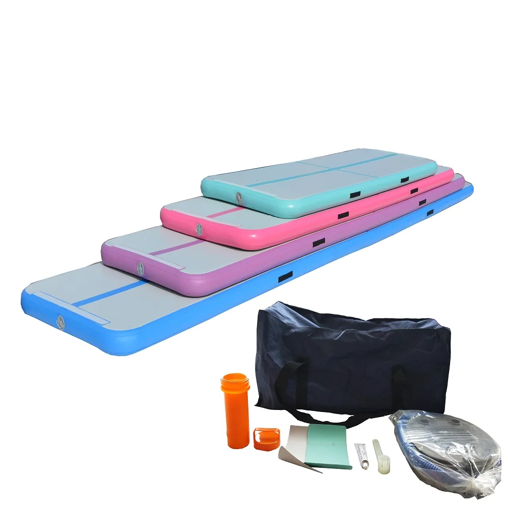 

New Design Inflatable Tumbling Track Cheap DWF Inflatable Air Floor/Air Mattress Home Use Gymnastics Mat With Pump
