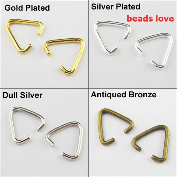 (500Pcs/lot )Pick 4 Colors Jewelry Findings Triangle Jump Ring Bail(w02925)Free Shipping! (500Pcs/lot )Pick 4 Colors Jewelry Findings Triangle Jump Ring Bail(w02925)Free Shipping!