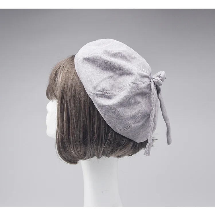 Harajuku бандажные шапки-береты для женщин новые осенние зимние модные хлопоковый берет милые повседневные высококачественные женские шапки