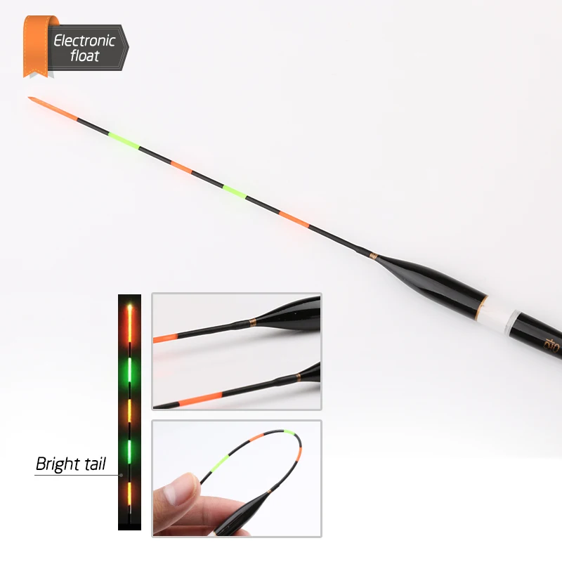 3 قطعة/المجموعة LED الكهربائية الصيد تعويم ليلة ضوء + بطارية المياه العميقة تعويم الصيد معالجة بوبر معدات صيد الأسماك