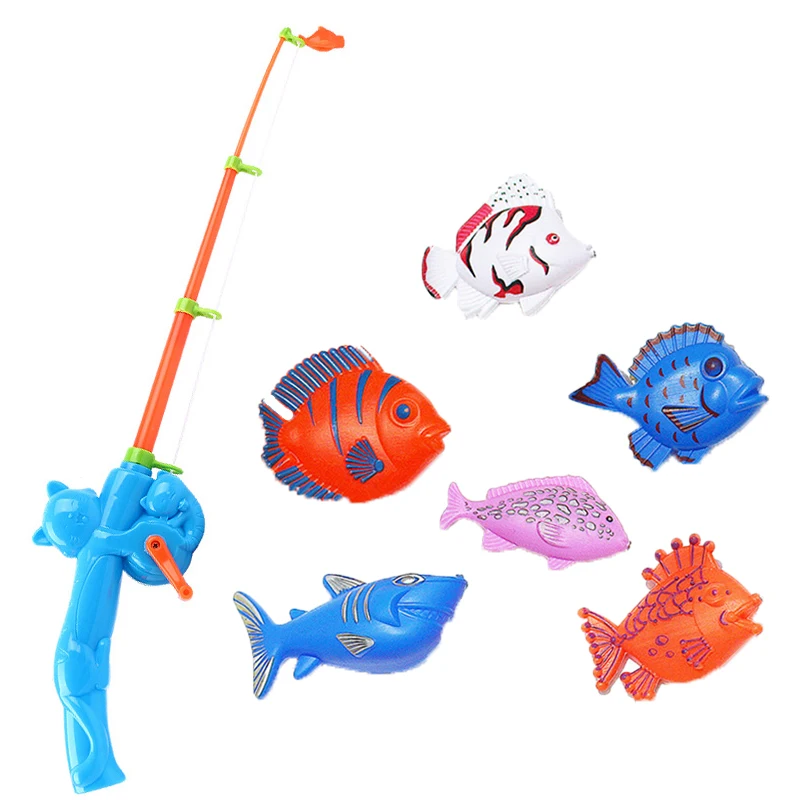 Бассейн Рыбалка ванная комната игрушки Детские магнитные рыболовные игрушки водные игры бассейн игра котенок Рыбалка рыба детские смешные игрушки подарки для мальчиков