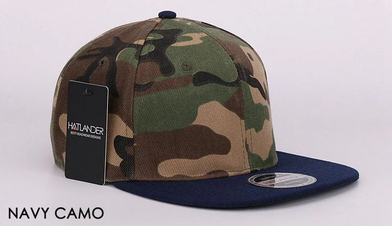 HATLANDER Камуфляж snapback cap полиэстер пустой плоский camo бейсболка без вышивки мужские шапки и шляпы для мужчин и женщины