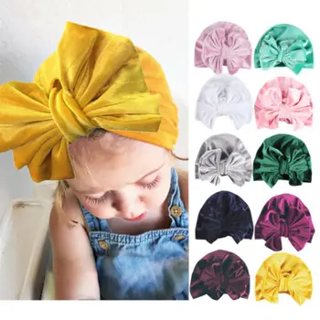 

Fashion Newborn Toddler Kids Baby Boy Girl Turban Cotton Beanie Hat Winter Cap