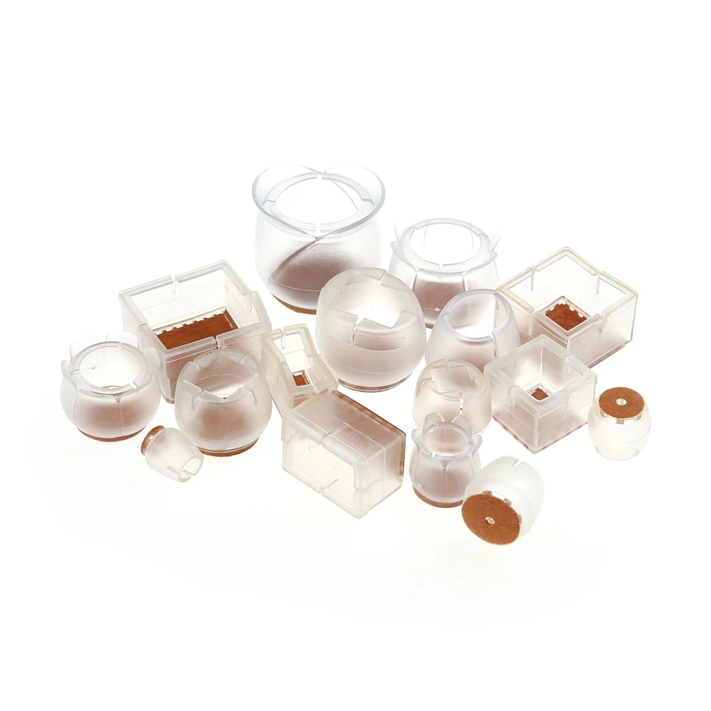 4 قطعة/المجموعة 16 حجم سيليكون هلام المضادة للانزلاق الأثاث نهاية الساق غطاء الساق كاب قواعد مطاطية الطابق بطانة واقية طاولة أثاث غطاء