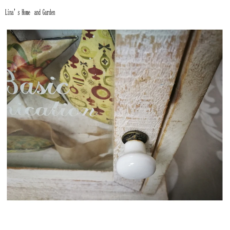 shabby chic handmade wooden wall decorative hanging key holder box (4)