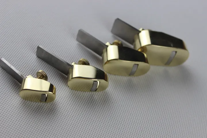 

4 PCs Quality Brass Mini Plane Luthier Tools for Violin Viola Cello Convex Plane
