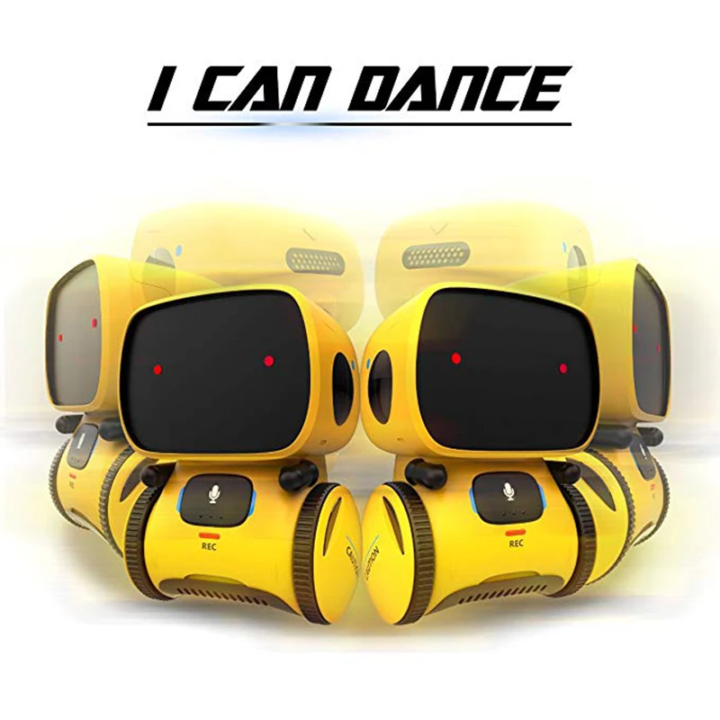 Newest Type Smart Robots Dance Voice Command 3 Languages Versions Touch Control Toys Interactive Robot Cute Toy Gifts for Kids