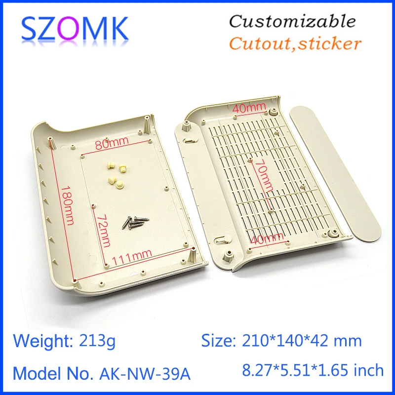 szomk plastic router enclosure box for electronic junction box diy plastic enclosure pcb box plastic equipment housing GPS tracker instrument control box (16)
