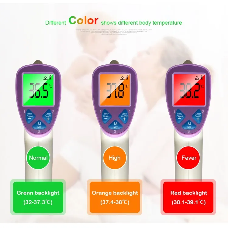 

protable Digital Laser Non-contact Infrared Thermometer with voice