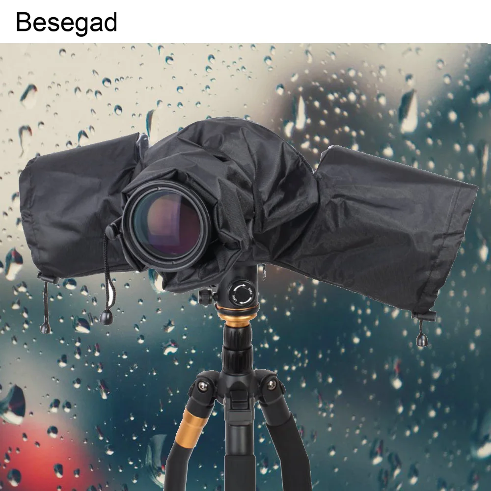เบ็ดเตล็ดเบรคกิ้ง Professional Rain Cover กล้องเสื้อกันฝนสำหรับ Canon