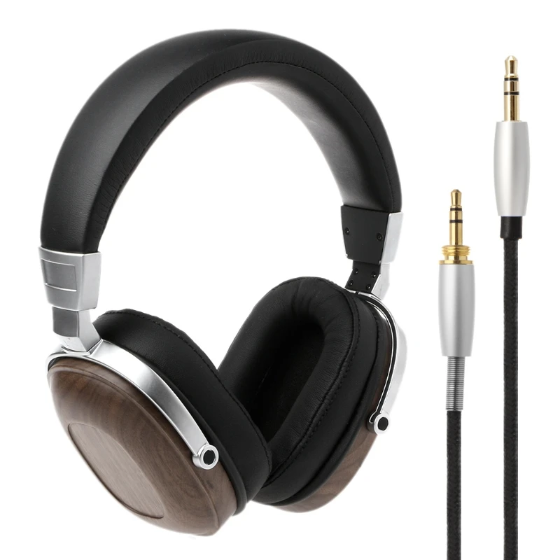 

B8 Stereo Wooden Over-ear Black Mahogany Earphone Headphone Headset