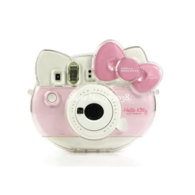 Чехол для камеры из искусственной кожи для Fujifilm Instax Mini Kitty Прозрачный Кристалл оболочка для Fuji Instax Mini Kitty