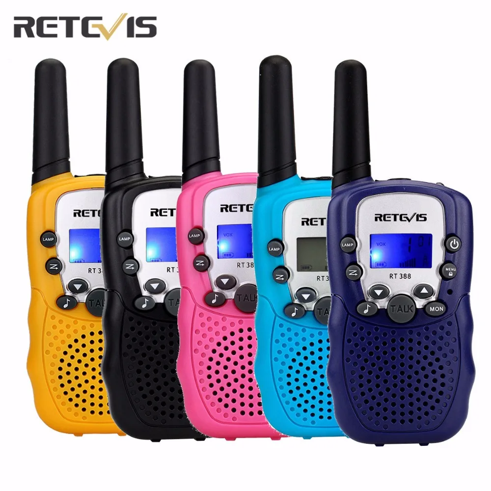 2 pcs 5 Colors EU Frequency Mini Walkie Talkie Kids Radio Retevis RT388 Portable Radio Set 0.5W Two Way Radio Communicator A7027