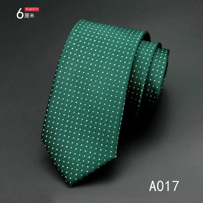 SCST бренд галстук белый красный горошек печати черные свадебные галстуки тонкий мужской галстук 6 см шелковые галстуки для мужчин галстук Gravata CR059