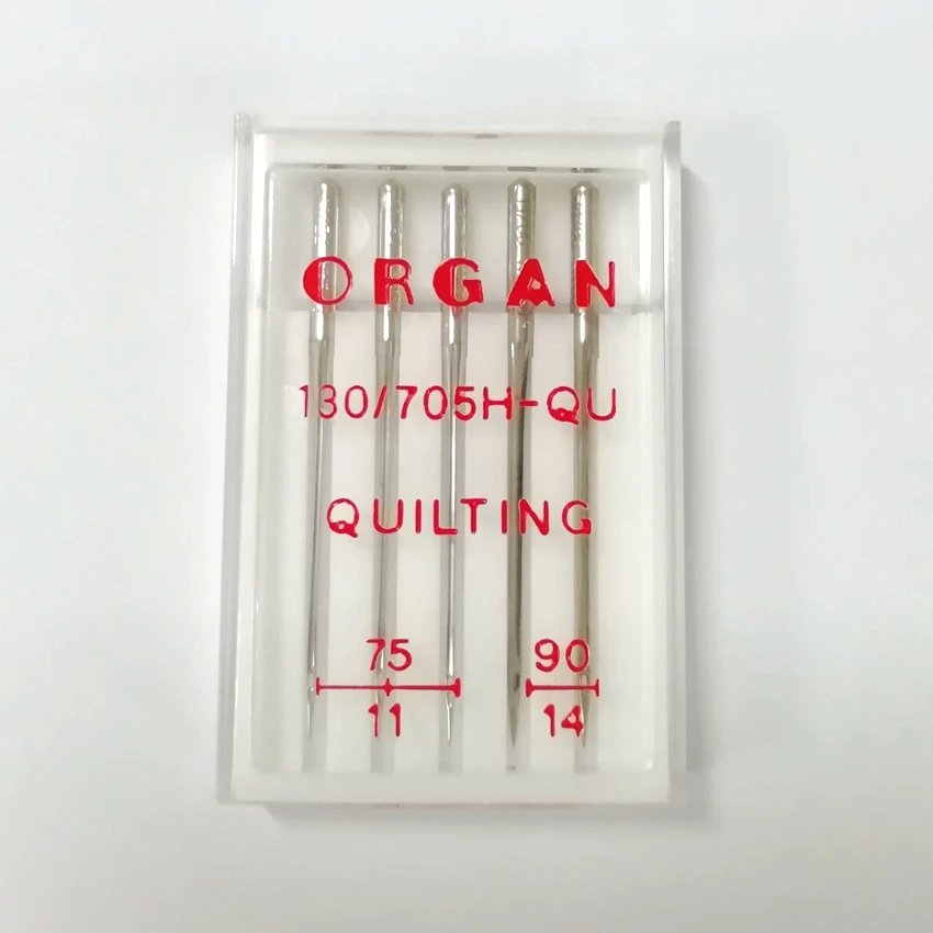 

ORGAN DOMESTIC SEWING MACHINE NEEDLES 130/705H QUILTING MIX SIZE UNIVERSAL (1pack=5pcs) GOOD FOR QUILTING & PATCHWORK