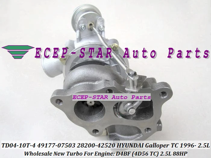 TD04-10T-4 49177-07503 28200-42520 Turbo Turbocharger For HYUNDAI Galloper TC 1996- Engine D4BF (6)